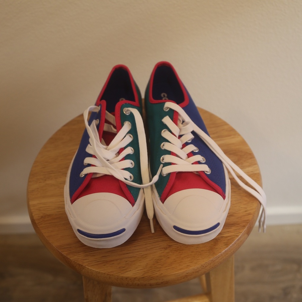 Converse Jack Purcell Low 'Happy Camper - Game Royal' Mens' 5/Women's 6.5